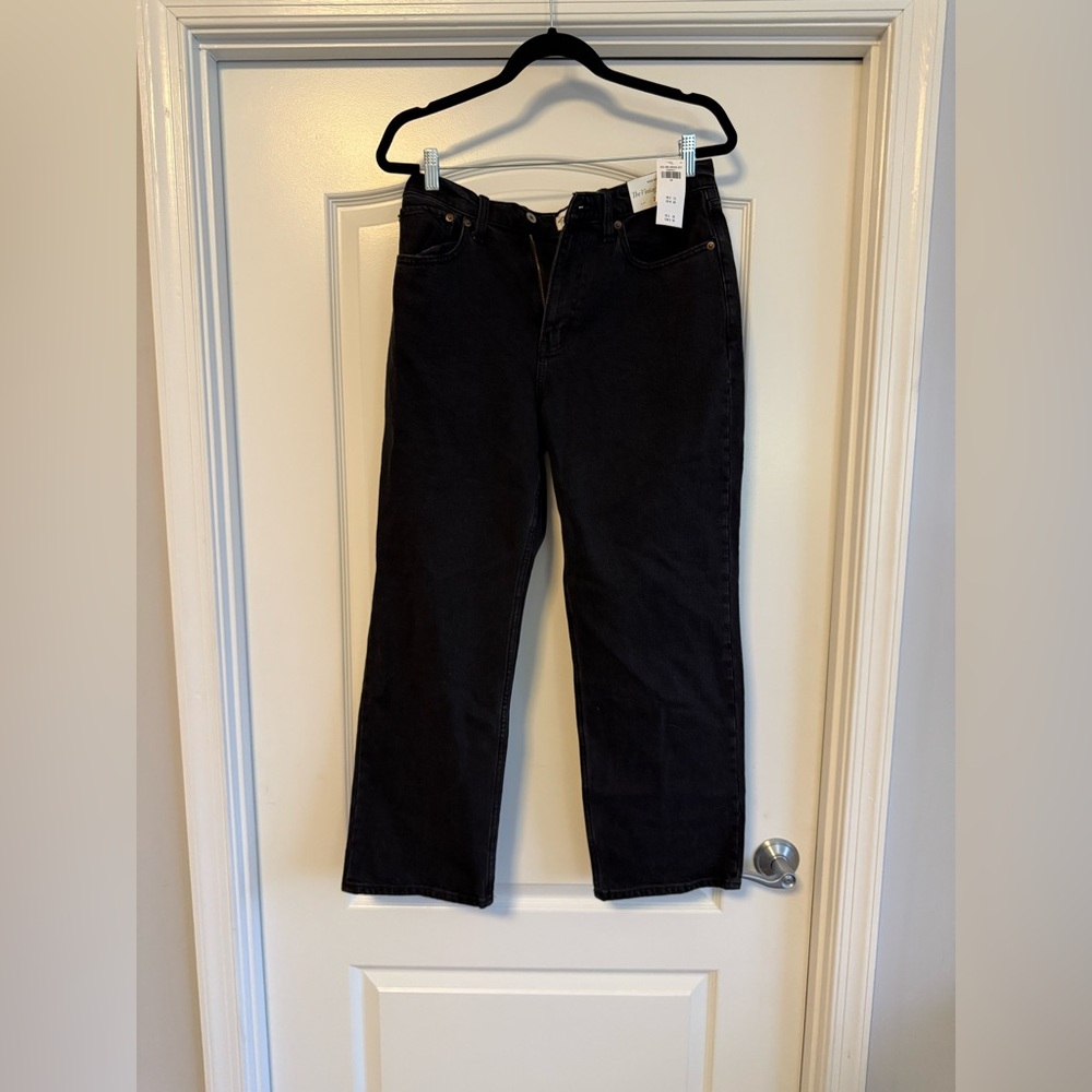 NWT Abercrombie Vintage Straight Black Jeans